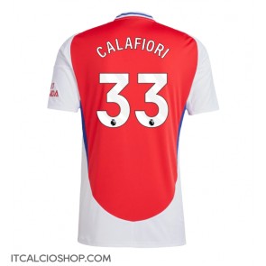 Arsenal Riccardo Calafiori #33 Prima Maglia 2024-25 Manica Corta